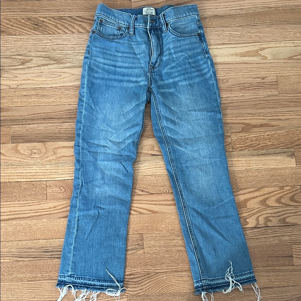 J. Crew Blue Straight-Leg Women's Jeans